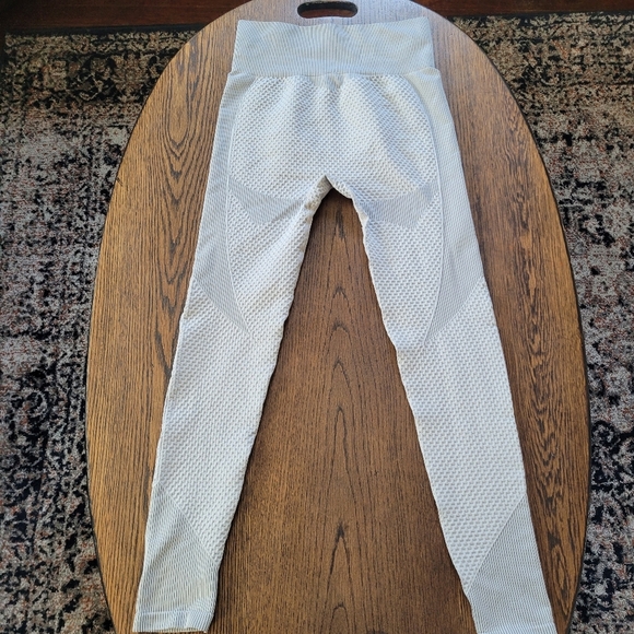 New Mix Seamless Light Gray Workout Activewear Leggings Size Women's Large - Picture 3 of 10